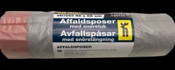 Affaldspose med snøreluk 20 L