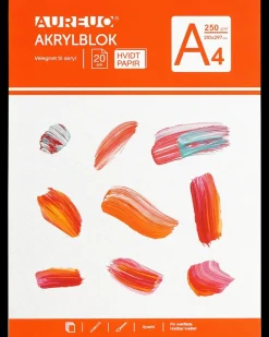 Akrylblok A4 - hvid