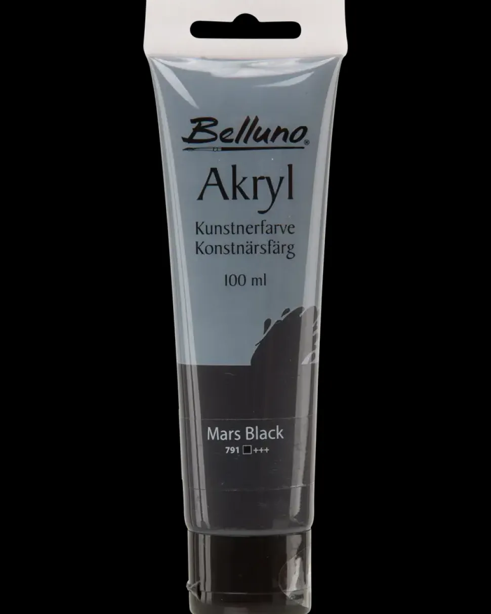 Akrylfarve 100 ml Mars black