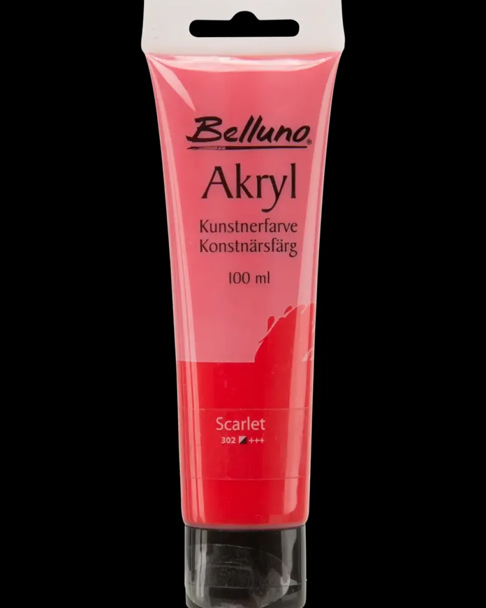 Akrylfarve 100 ml Scarlet