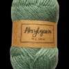 Akrylgarn 50 g - grå/grøn
