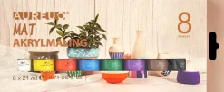 Akrylmaling 8 x 21 ml - mat