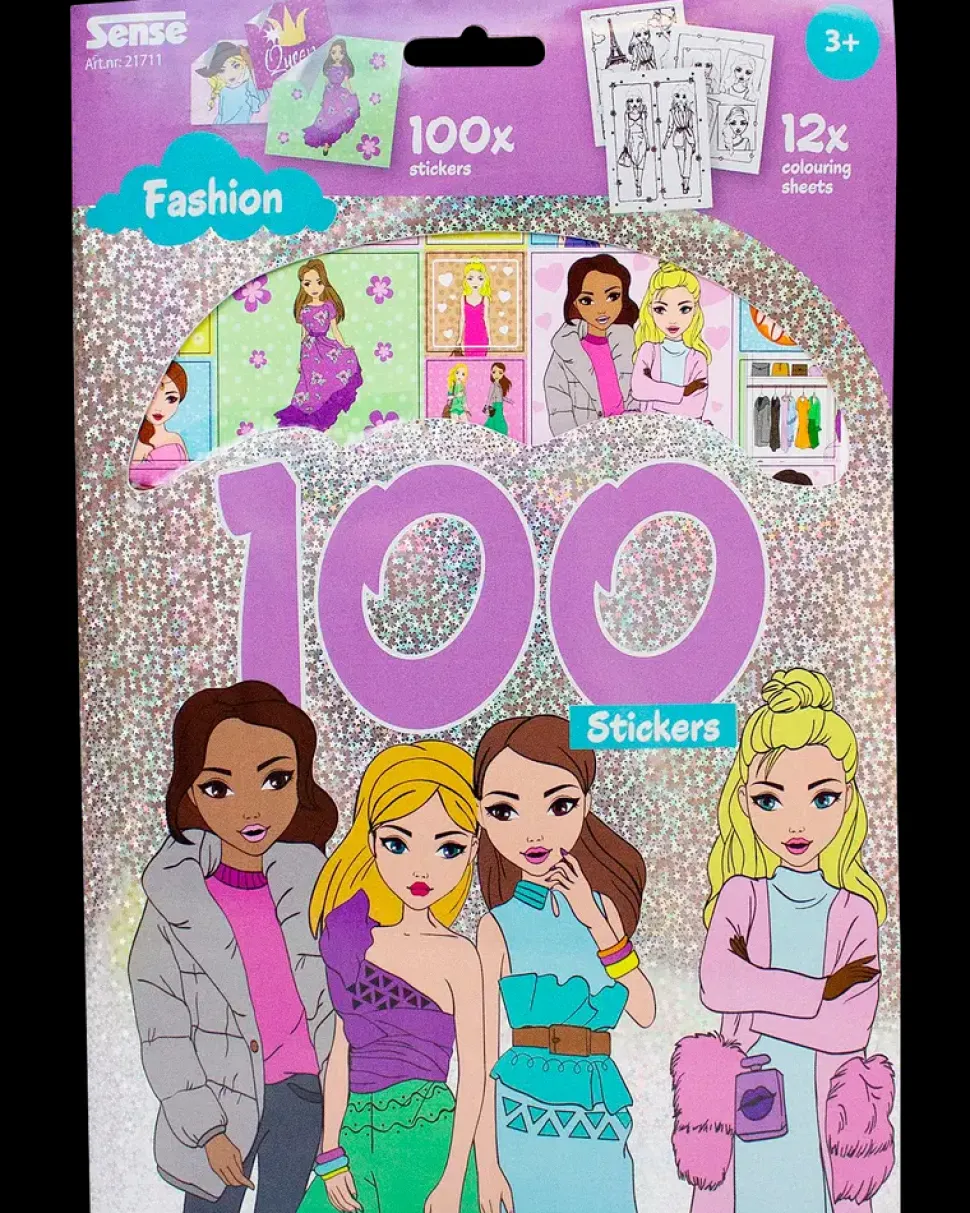 Aktivitetshæfte 100 stickers - fashion
