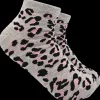 Ankelsokker med leopardprint - Grå