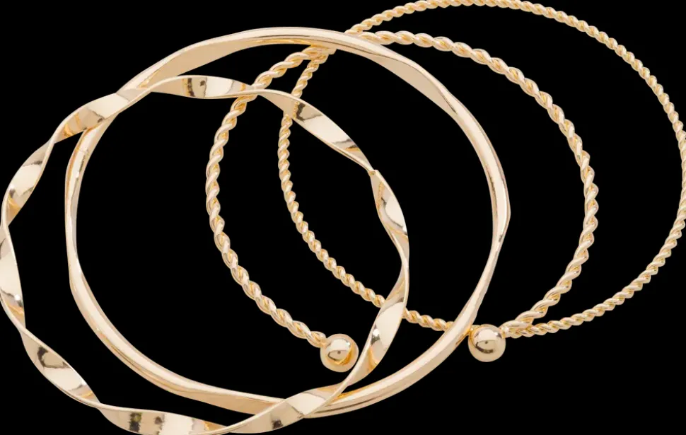 Armbånd 4 stk. - guld