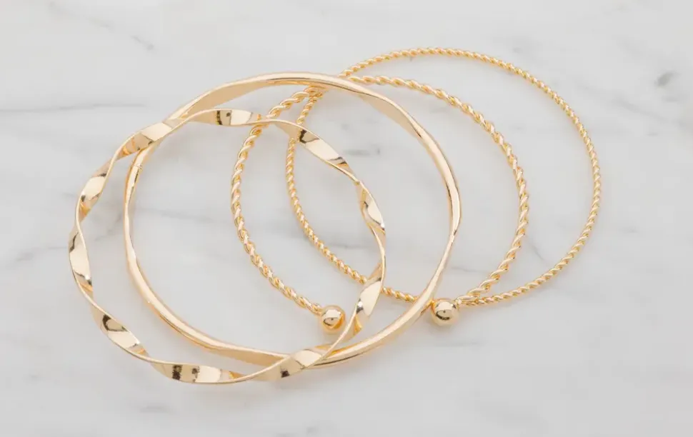 Armbånd 4 stk. - guld