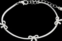 Armbånd med sløjfer - sølv
