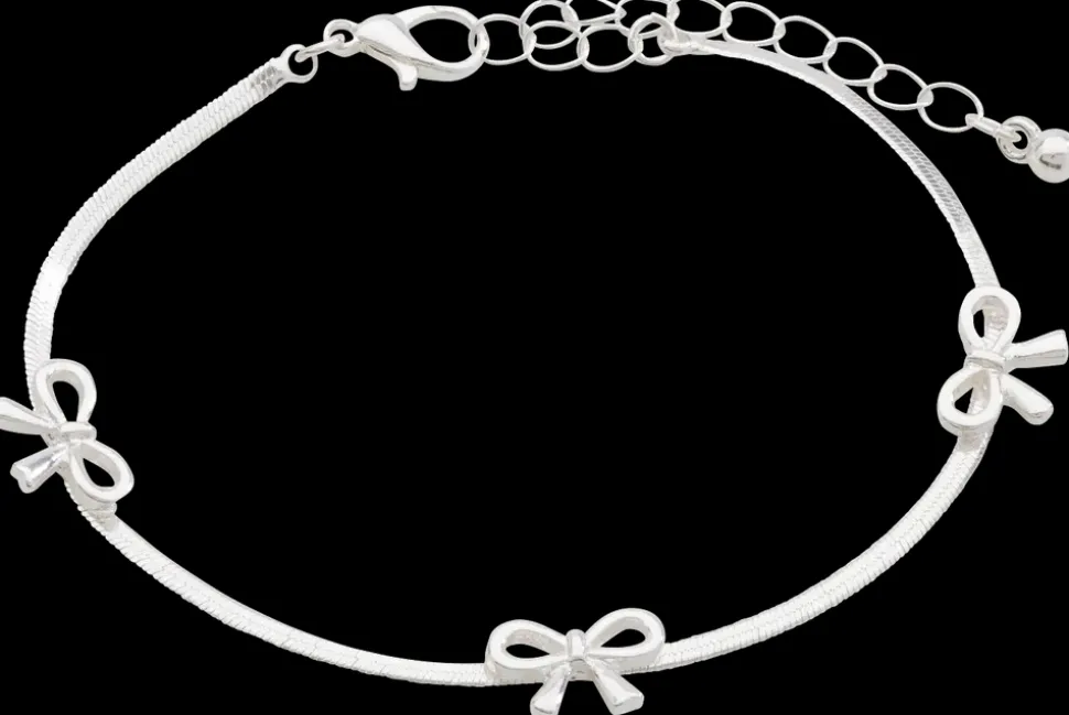 Armbånd med sløjfer - sølv