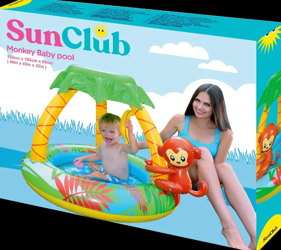 Babypool med abe - Ø102 cm