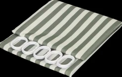 Badeforhæng 140 x 200 cm - Grøn stribet
