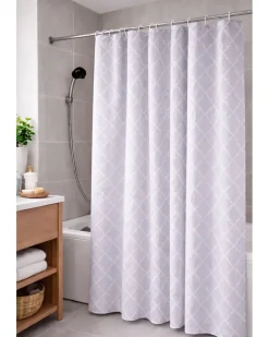 Badeforhæng 200 x 200 cm - Stribe