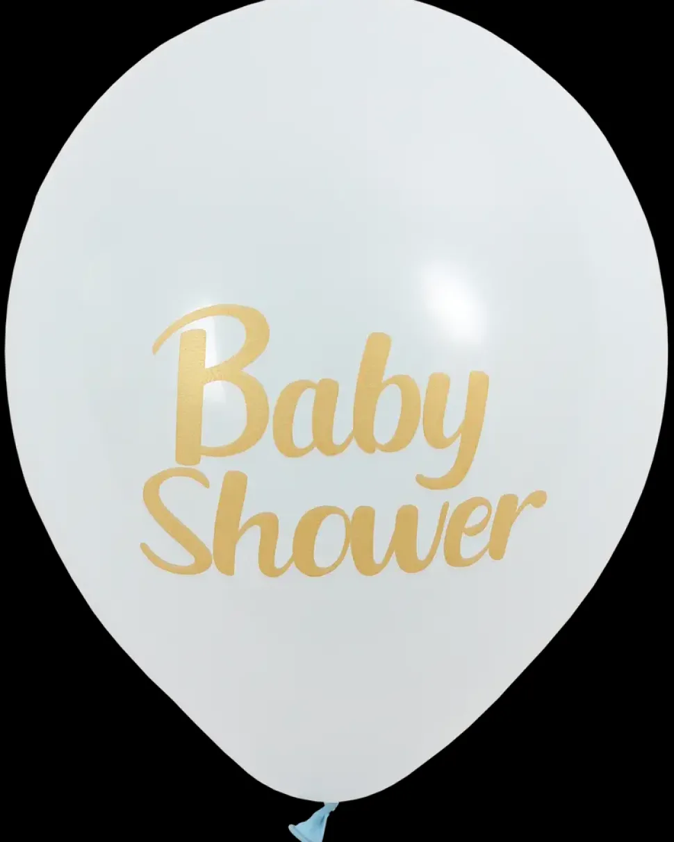 Ballon baby shower lyseblå 6-pak
