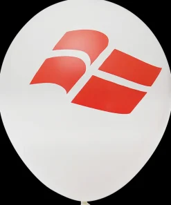 Ballon H. 25 cm 6-pak - dannebrog