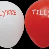 Ballon H. 25 cm 6-pak - Tillykke