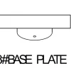 Base 3# til bundramme metal