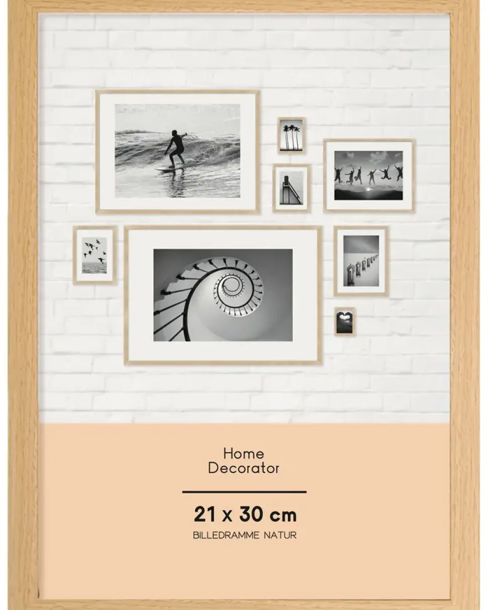 Billedramme 21 x 30 cm - natur