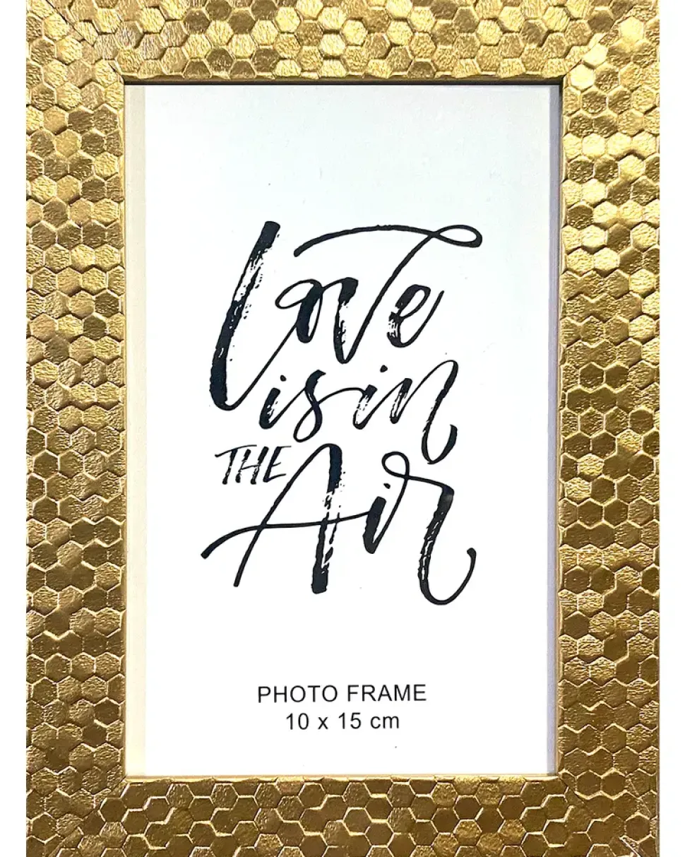 Billedramme 10 x 15 cm Guld Glimmer