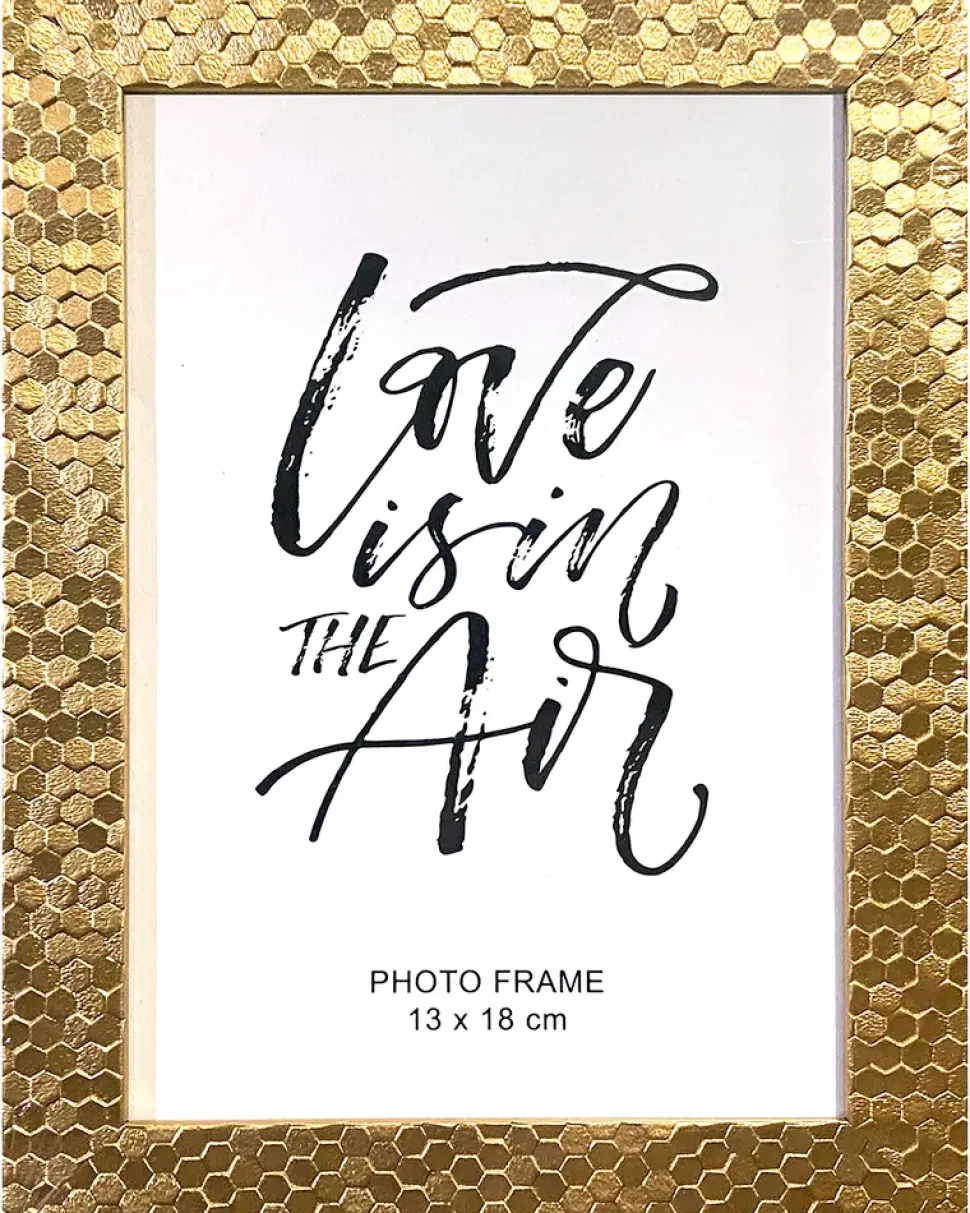 Billedramme 13 x 18 cm Guld Glimmer