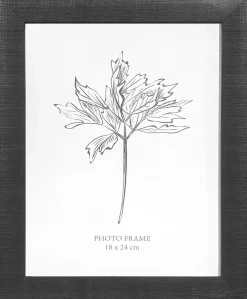 Billedramme 18 x 24 cm sort blank