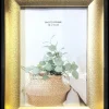 Billedramme guld/sort - 10 x 15 cm