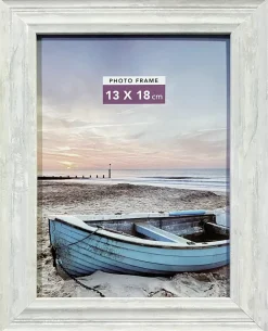 Billedramme hvid bred - 13 x 18 cm