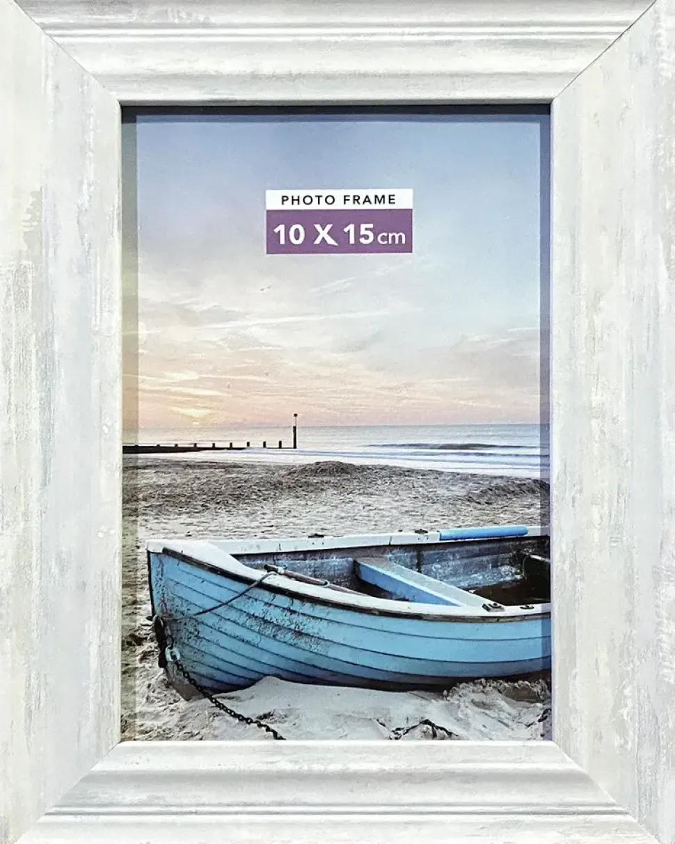 Billedramme hvid bred - 10 x 15 cm