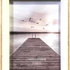Billedramme hvid/natur - 13 x 18 cm