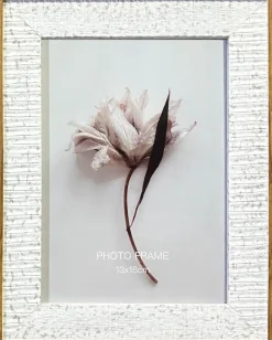 Billedramme rille hvid 13 x 18 cm