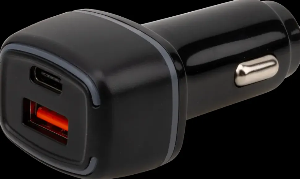 Biloplader 12/24 DC med dobbelt USB-udtag