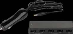 Biloplader til 5 USB produkter