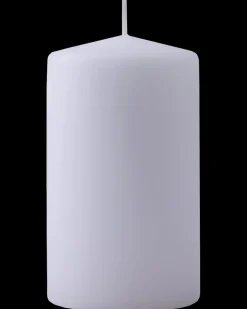 Bloklys Ø6,8 x H13 cm hvid