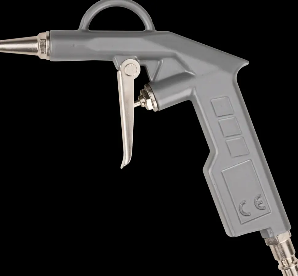 Blæsepistol med kort dyse