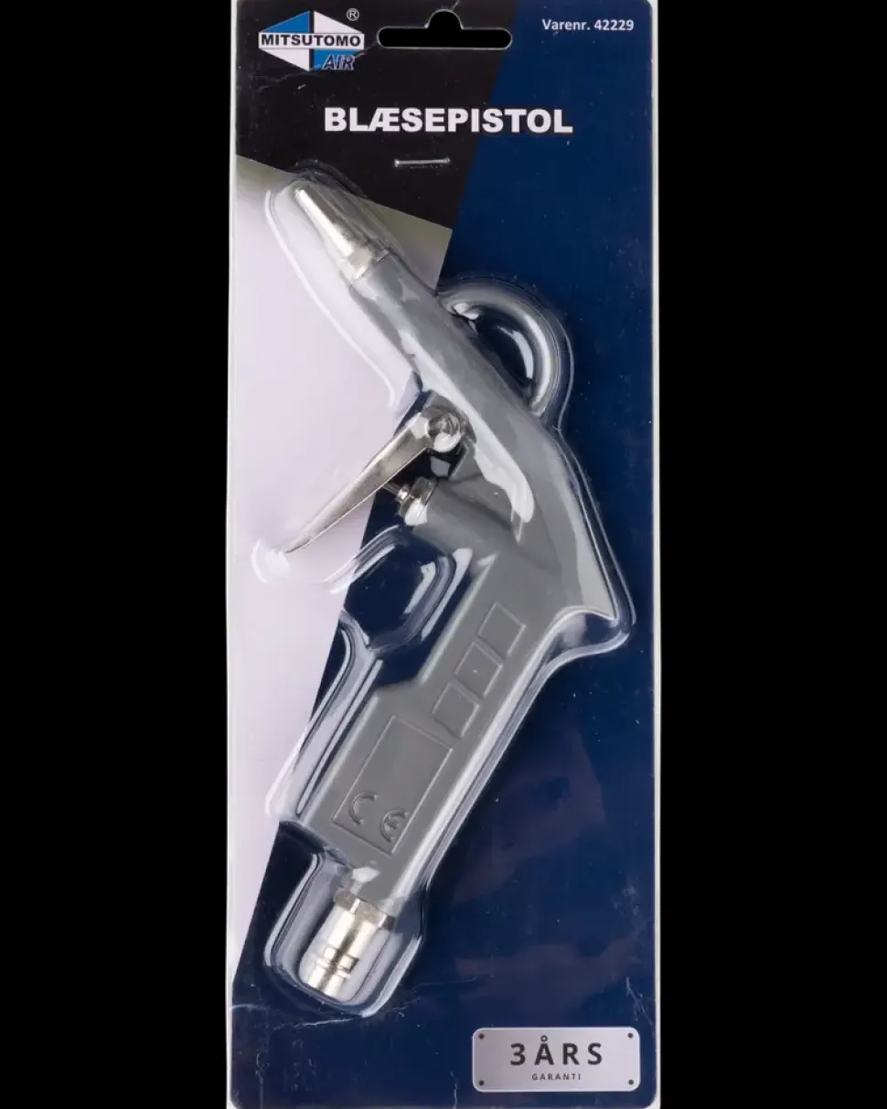 Blæsepistol med kort dyse