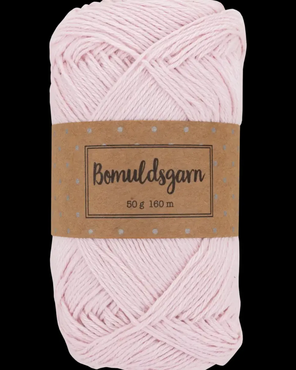 Bomuldsgarn 50 g - baby pink