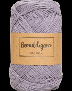 Bomuldsgarn 50 g - grå/lilla