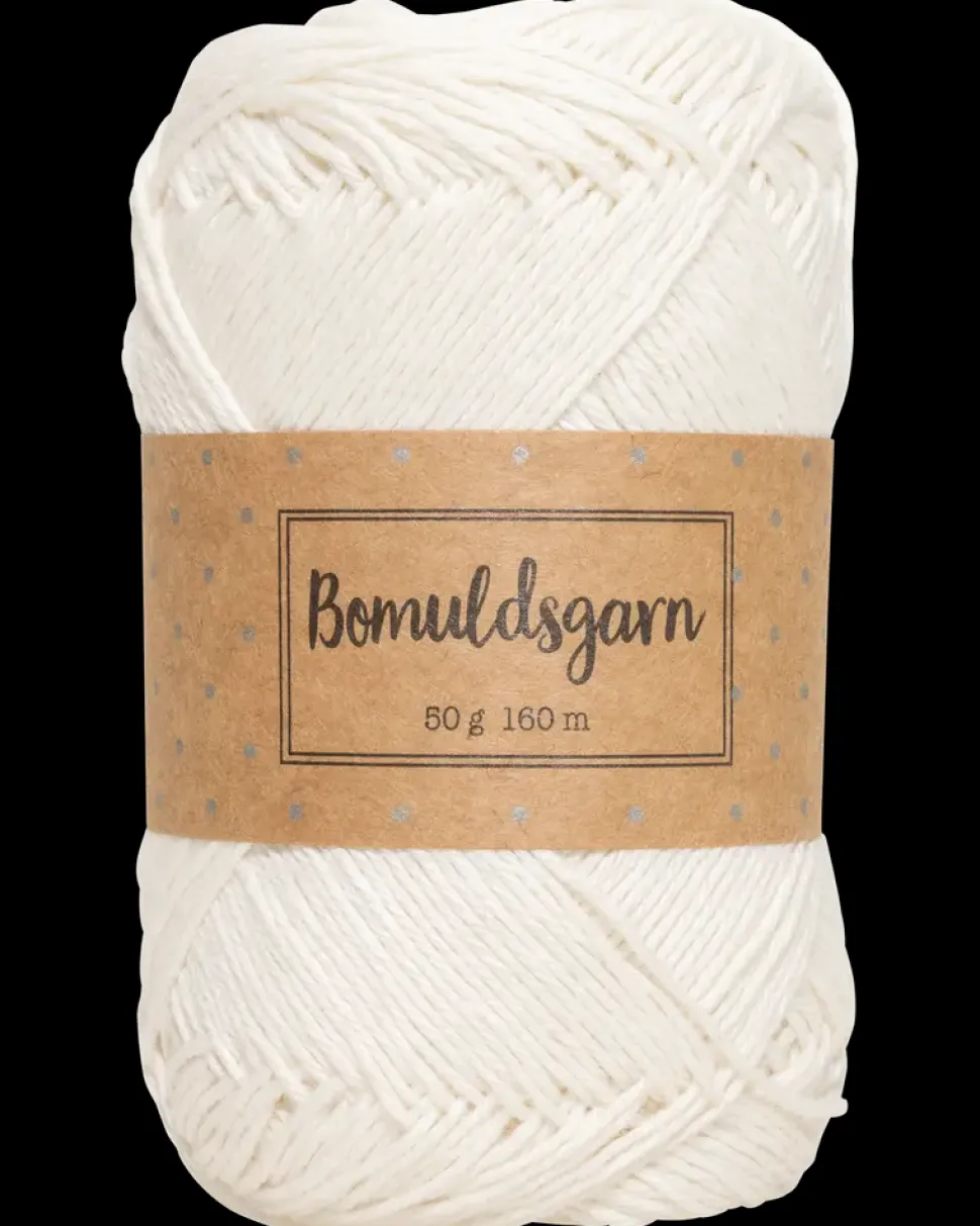 Bomuldsgarn 50 g - hvid