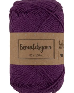 Bomuldsgarn 50 g - lilla