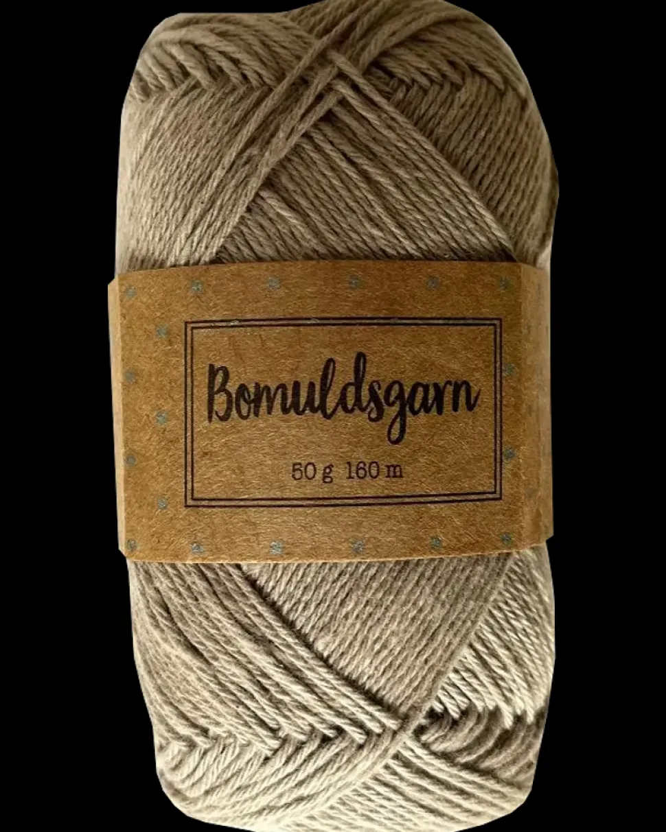 Bomuldsgarn 50 g - lys brun