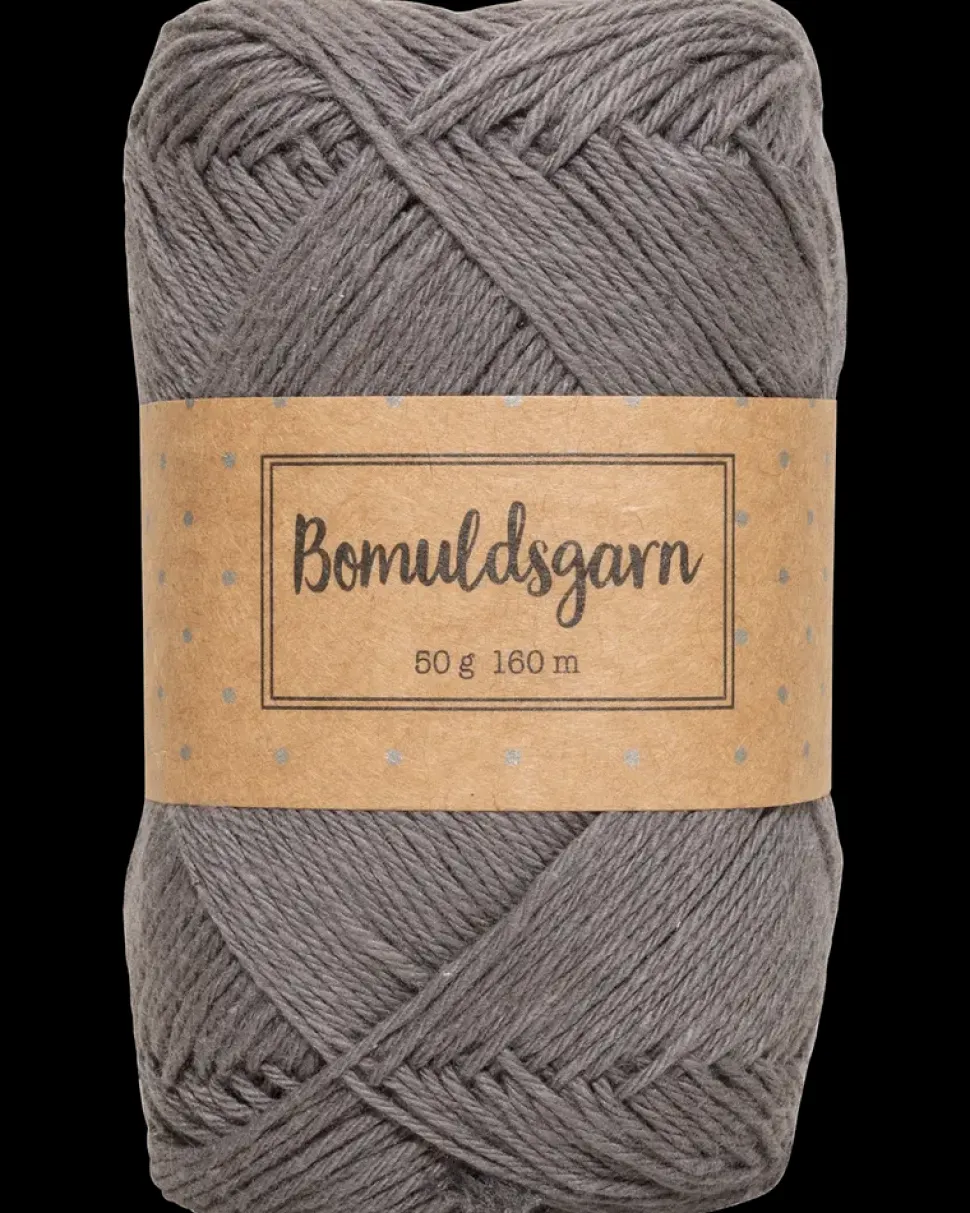Bomuldsgarn 50 g - mørkegrå