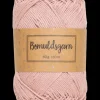 Bomuldsgarn 50 g - støvet rosa