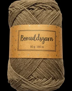 Bomuldsgarn 50 g - valnød