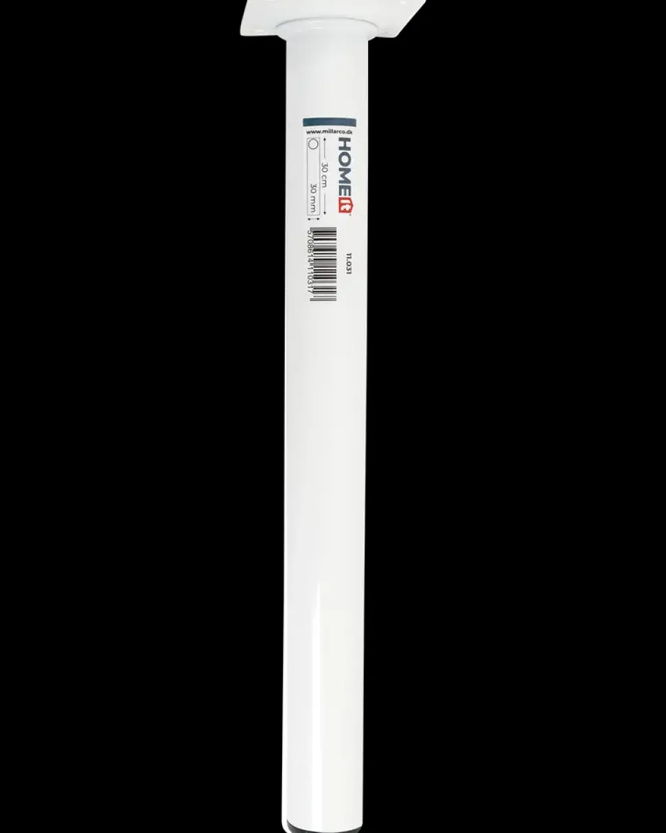 Bordben Hvid Ø30 mm - H 30 cm