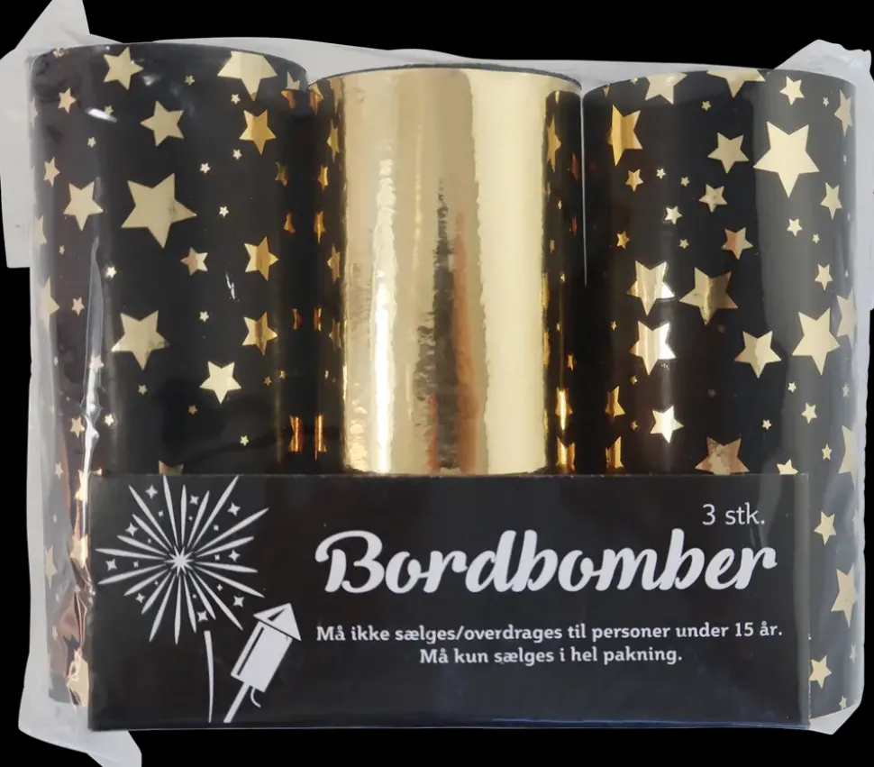 Bordbombe 10 cm - assorterede farver