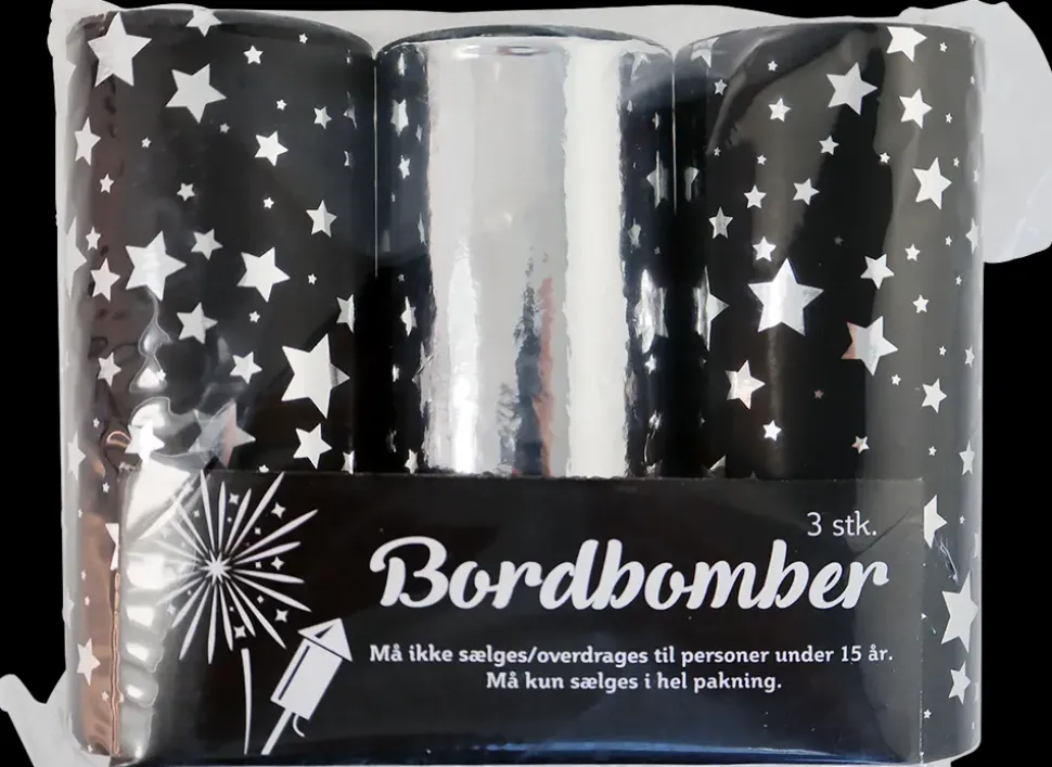Bordbombe 10 cm - assorterede farver