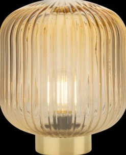 Bordlampe i glas - assorterede farver