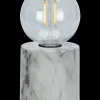 Bordlampe Marmor H. 15 cm - hvid