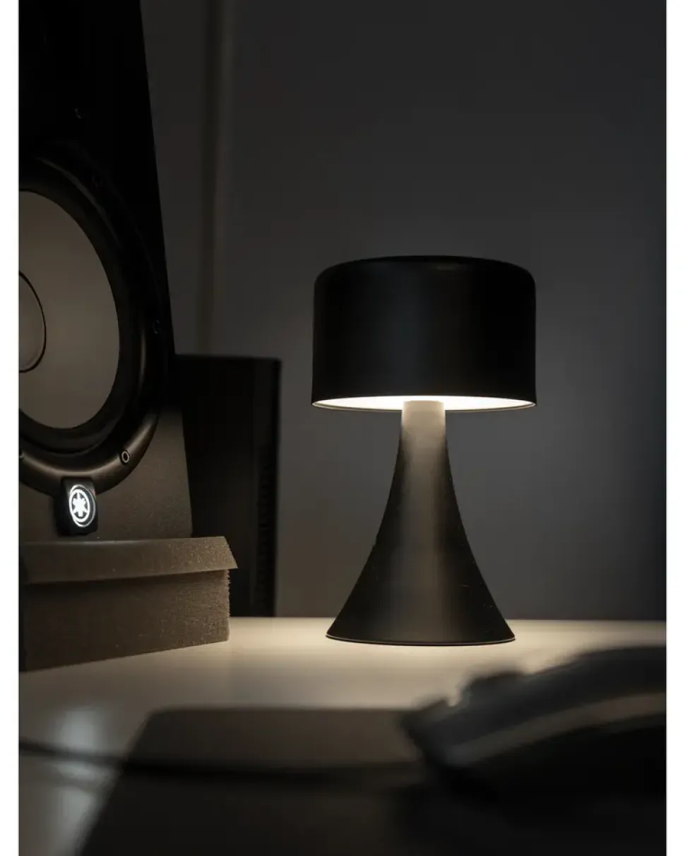 Bordlampe sort - H21 cm