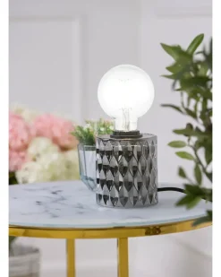Bordlampe Thalia H. 12,8 cm - røg