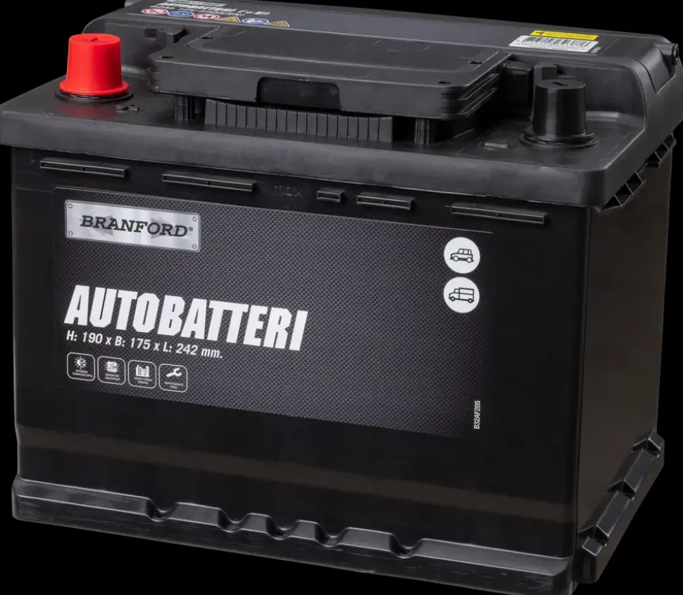 BRANFORD Autobatteri 12V 62 Ah (+v)