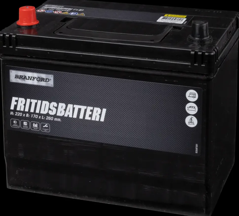 BRANFORD Fritidsbatteri 12V 75 Ah (+v)